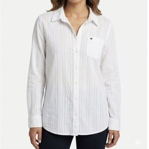 Tommy Hilfiger White Button-Down Shirt